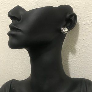 New! Sterling Silver Love Knot Earrings